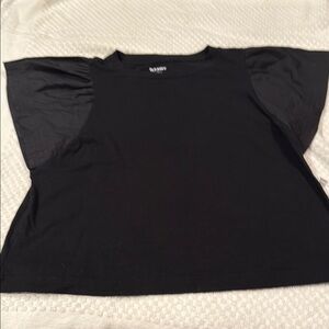 Old Navy Black Flutter Sleeve Top
